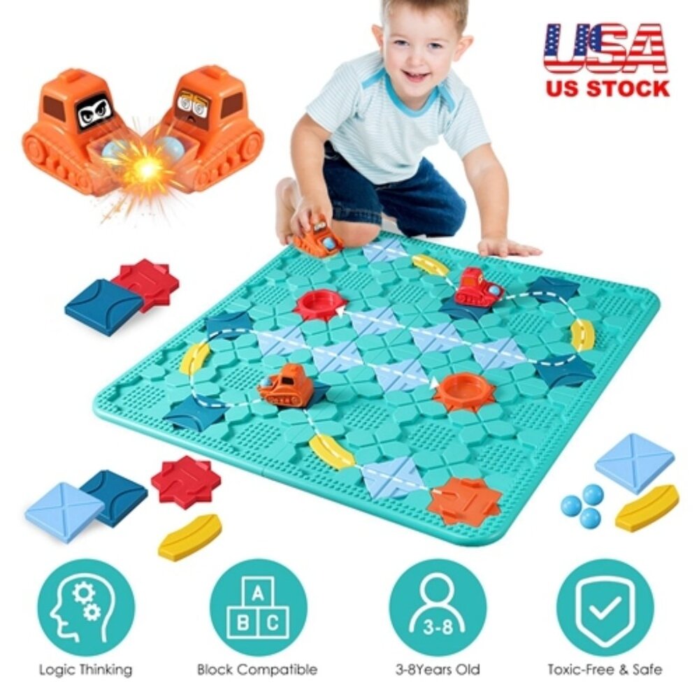 Kids Logical Road Builder Toy Brain Teasers Puzzles Montessori Toys - Picture 4 of 5